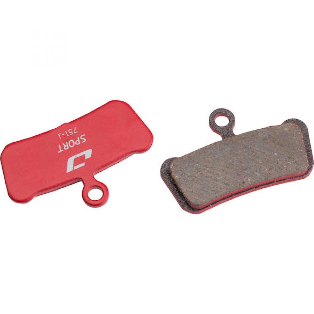 Jagwire Disc Sport Semi-Metallic Bremsbeläge Rot - Hohe Standzeit für Sportfahrer