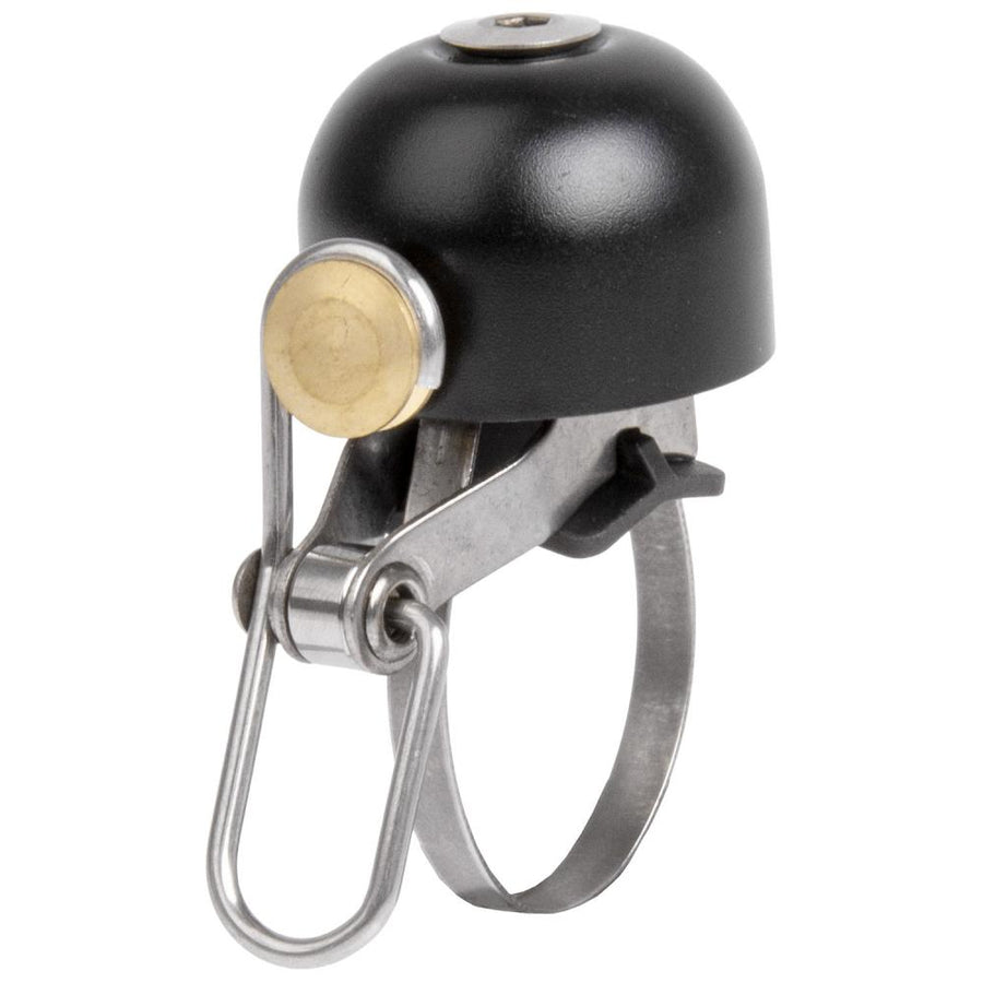 M-WAVE Bella C-Yell Mini-Glocke - matt-schwarz, Kupfer, Ø 30 mm