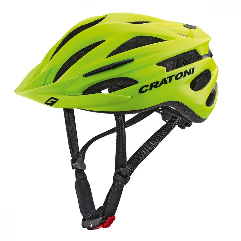 Cratoni Pacer MTB Helm lime matt S/M (54-58 cm) - ultraleicht, 20 Belüftungsöffnungen, Inmold-Technologie, LFS-Verstellsystem, abnehmbares …