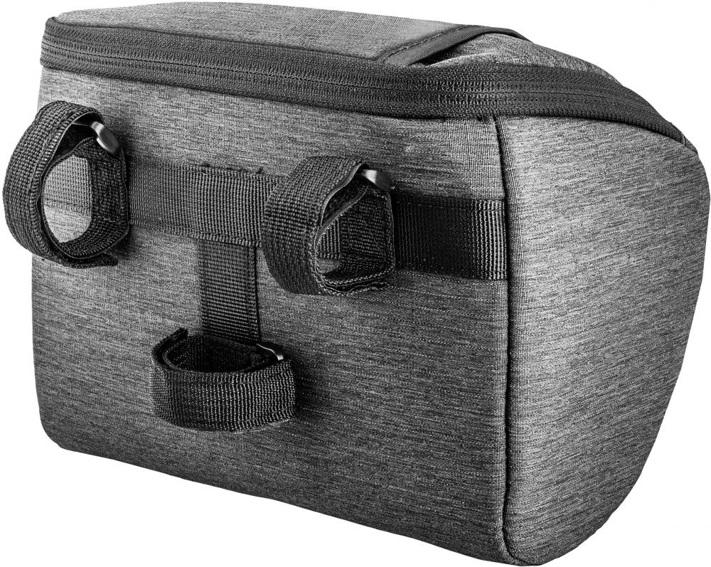 Longus Lenkertasche Granit 2 l l - kompakte, wasserabweisende Fahrrad-Lenkerbag