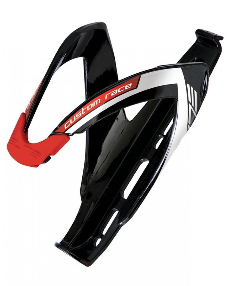 Elite Custom Race Flaschenhalter 74 mm schwarz/rot glänzend