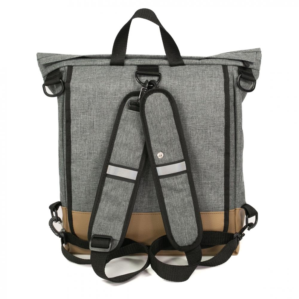 Haberland Bike-Rucksack Keep Rollin' grau - vielseitige Gepäckträger-Tasche & Rucksack