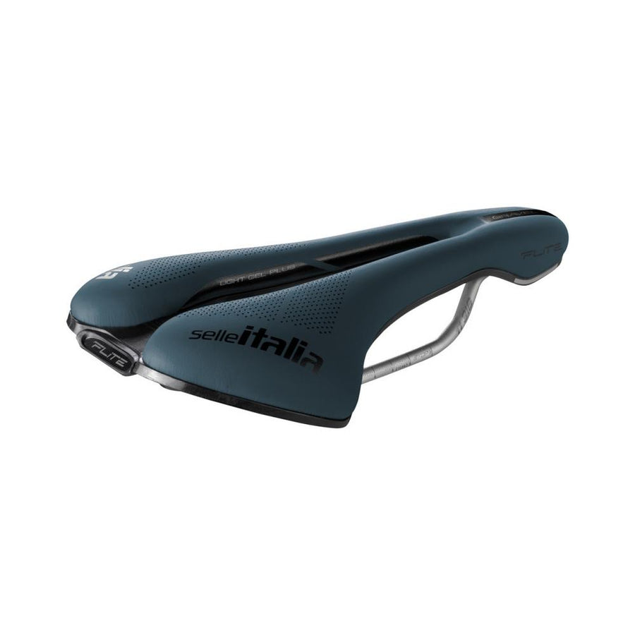 Selle Italia Flite Boost Gravel TI 316 Superflow S3 blau - speziell für Gravelbikes, leichte Carbon-Composite-Schale, TI 316-Gestell, Superflow-Aussparung, vibrationsdämpfend