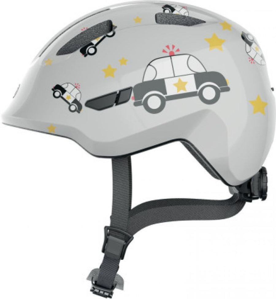 Abus Kinderhelm Smiley 3.0 grey police S 45 bis 50cm