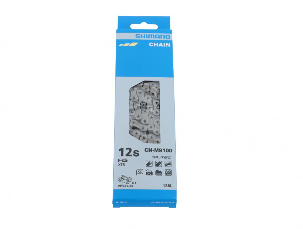 SHIMANO Kette XTR CN-M9100 12-fach Fahrradkette - 138 Glieder für 12-fach Antriebe