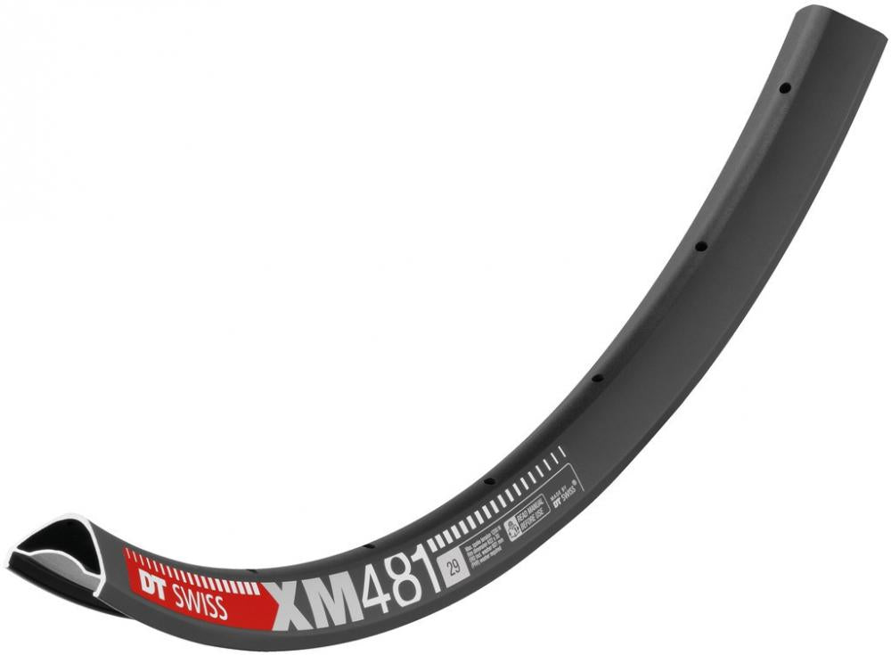 DT Swiss Felge XM 481 29" 28 Loch Schwarz - robuste Trail-Felge mit 30 mm Innenbreite