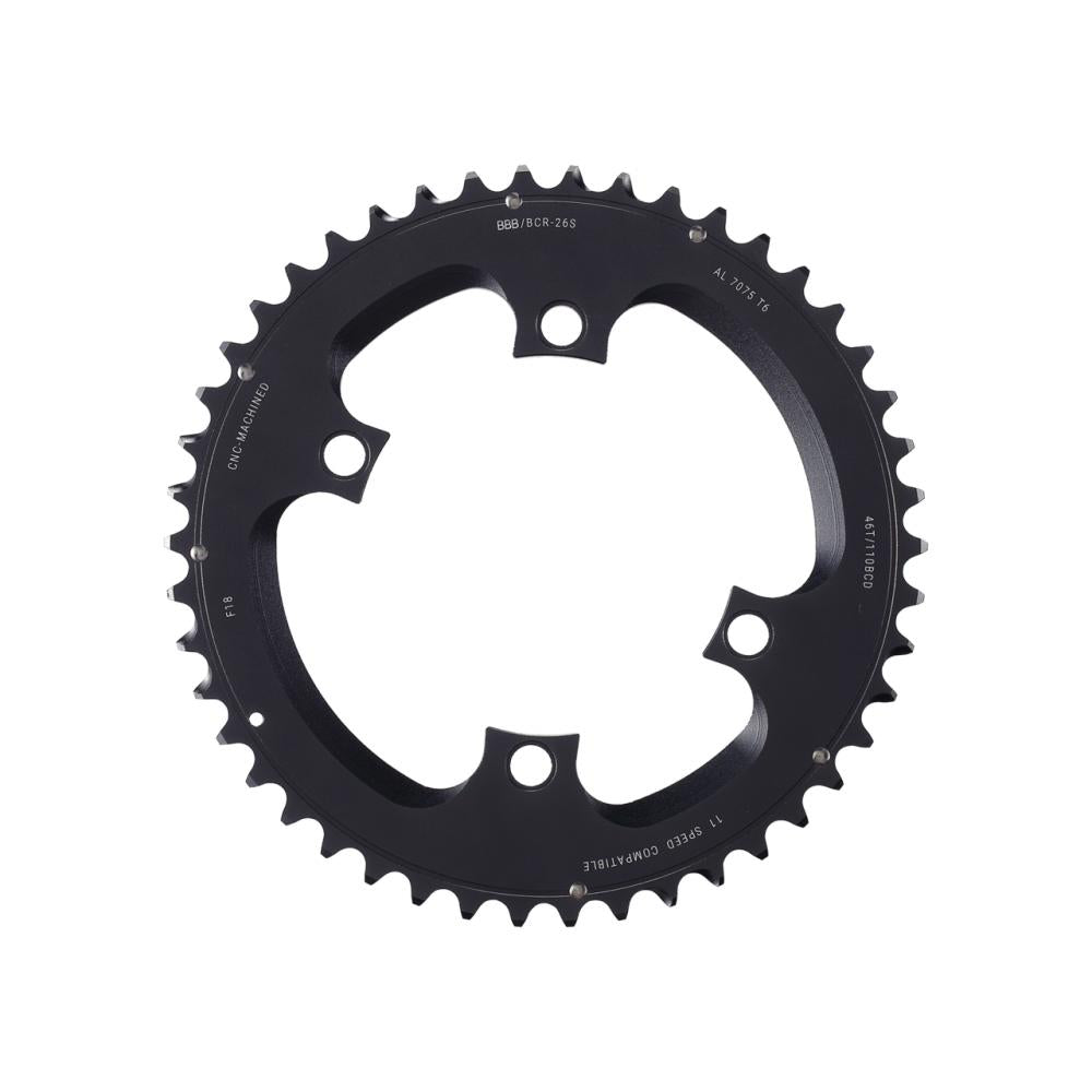 BBB Cycling BBB Kettenblatt ElevenGear 46T/110mm anthrazit 46T/110mm anthrazit - präziser Antrieb für Rennräder