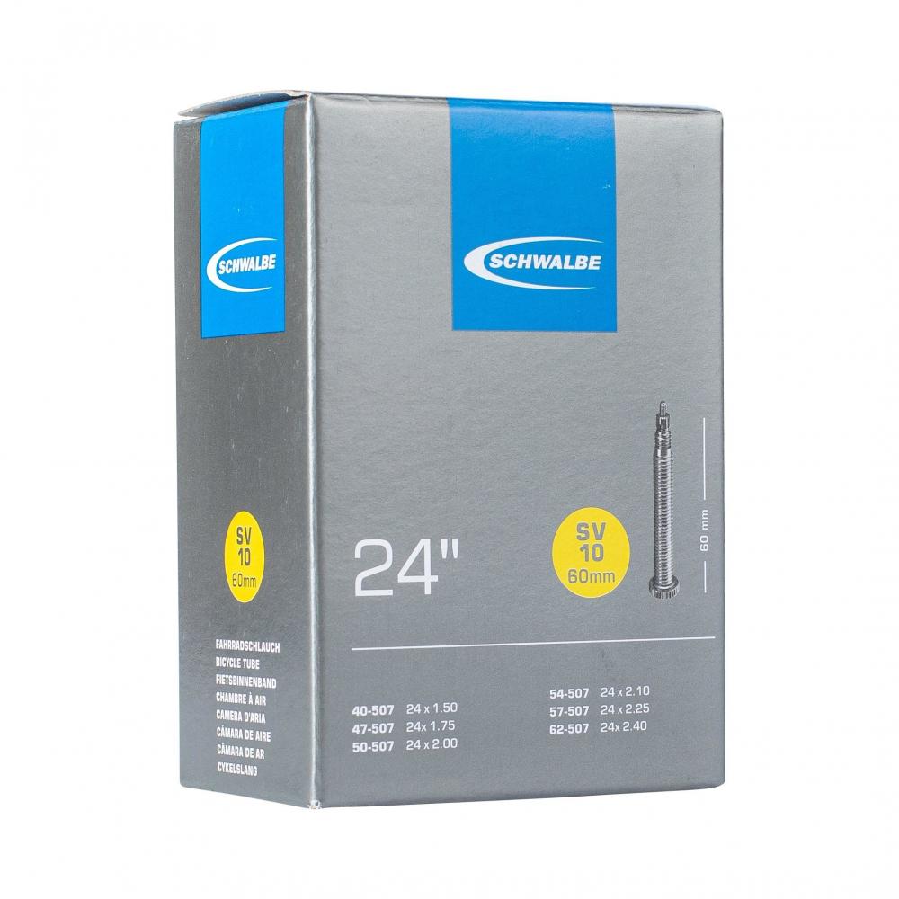 Schwalbe Schlauch SV10 40/62-507 60mm 40 - zuverlässiger Fahrradschlauch in moderner Ausführung
