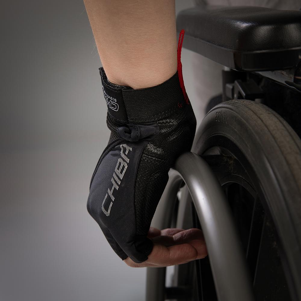 CHIBA Argon Premium II - Radhandschuhe XL schwarz mit Gelpolster & Aramidschutz