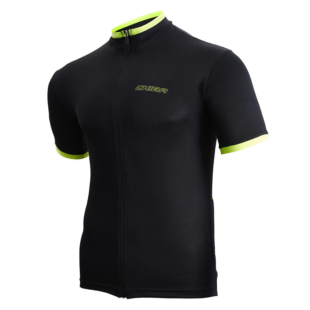 CHIBA Leisure Shirt - Fahrradshirt schwarz XS, atmungsaktiv, legerer Schnitt