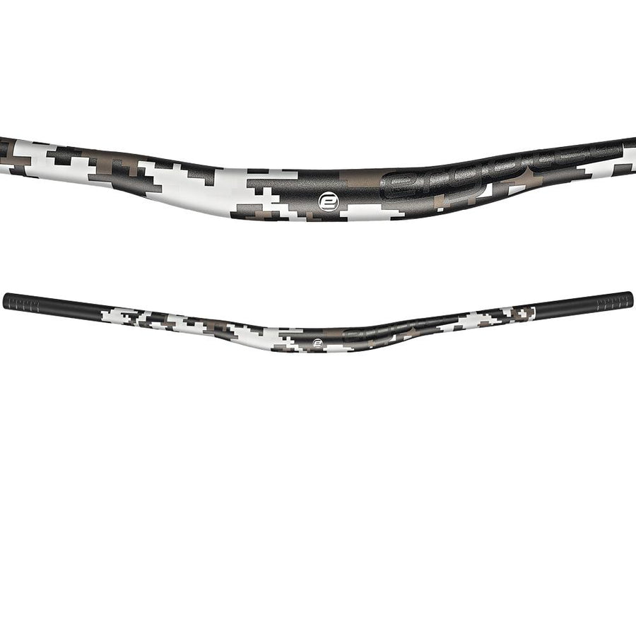 Ergotec Riser Bar 50 Pixel Edition MTB-Lenker (800mm, AL 7050) mit digitalem Camouflage-Muster.