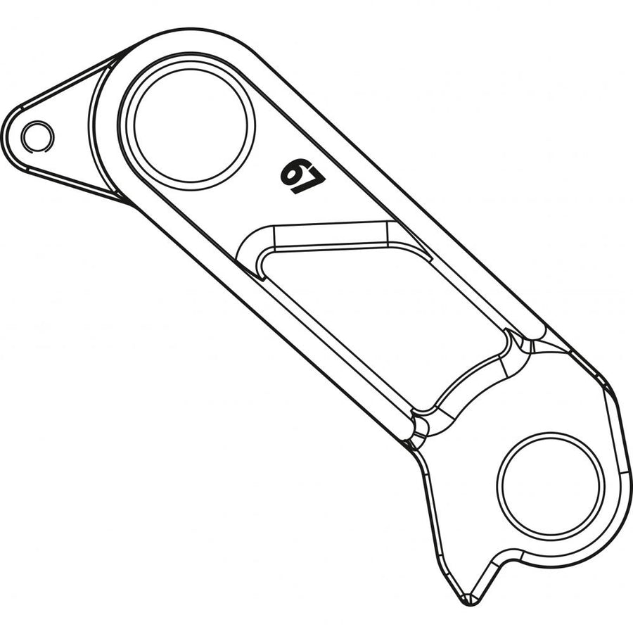 MERIDA DH-067 Schaltauge Shimano Direct Mount Schwarz