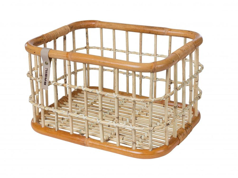 Basil Green Life Rattan L Fahrradkorb 30 Liter natur