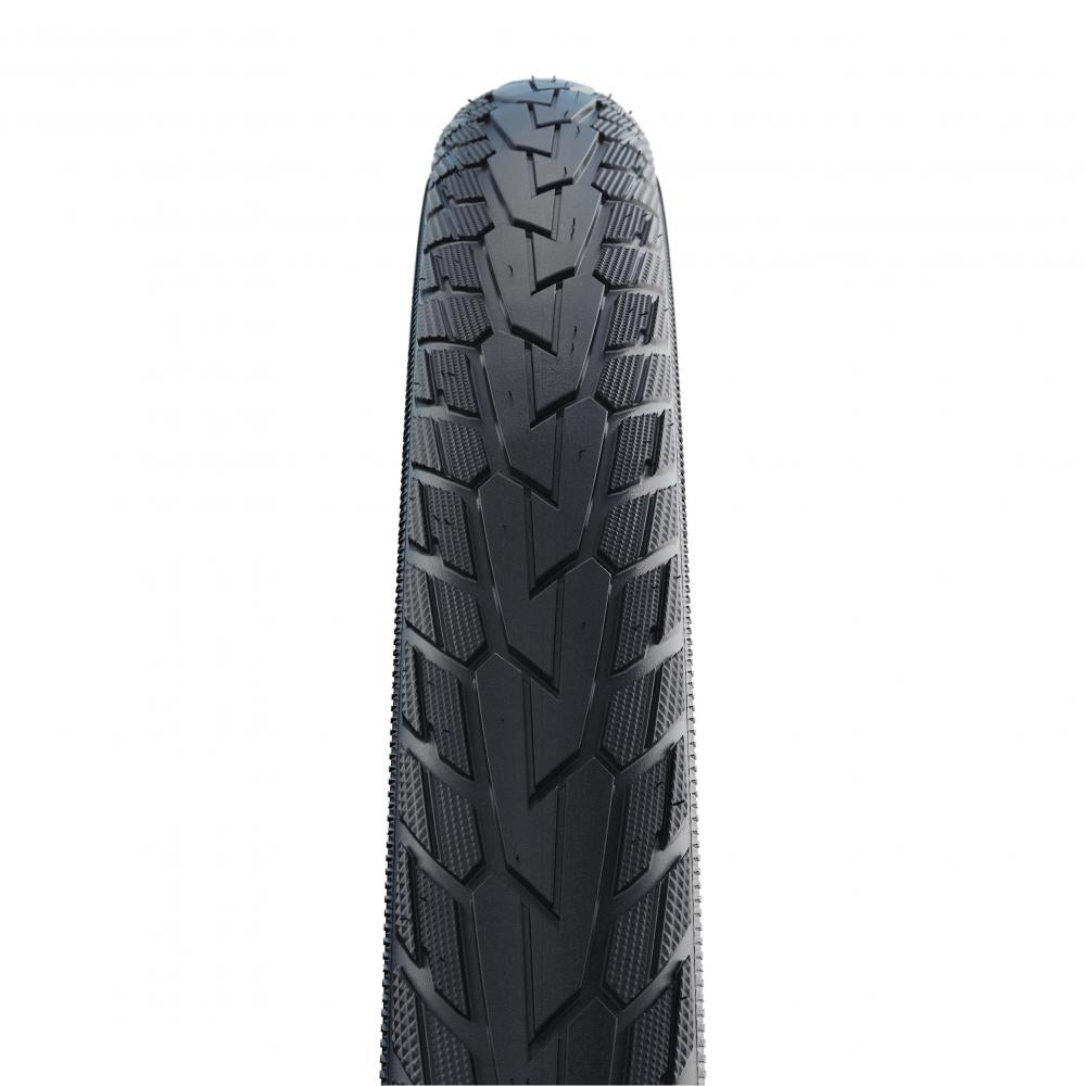 Schwalbe Road Cruiser Fahrrad Drahtreifen 14x1.45 37-288 schwarz, detaillierte Profilansicht