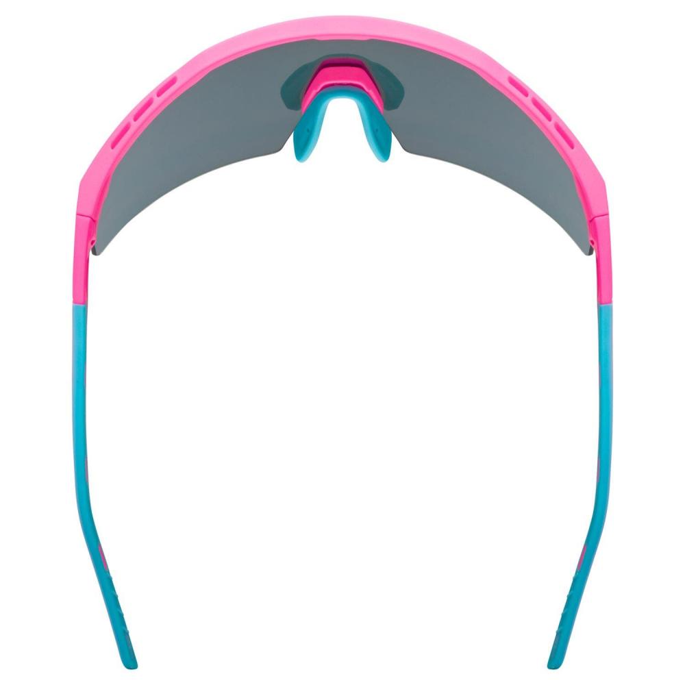 uvex Flowline Pink Matt - Mirror Blue Sonnenbrille, Einheitsgröße