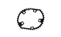 OsyMetric Kettenblatt Road 38 Zähne 110 mm Lochkreis - ovales CNC-gefrästes Aluminium-Kettenblatt für Rennradkurbeln, optimierte Trittleistung und Effizienz, schwarz