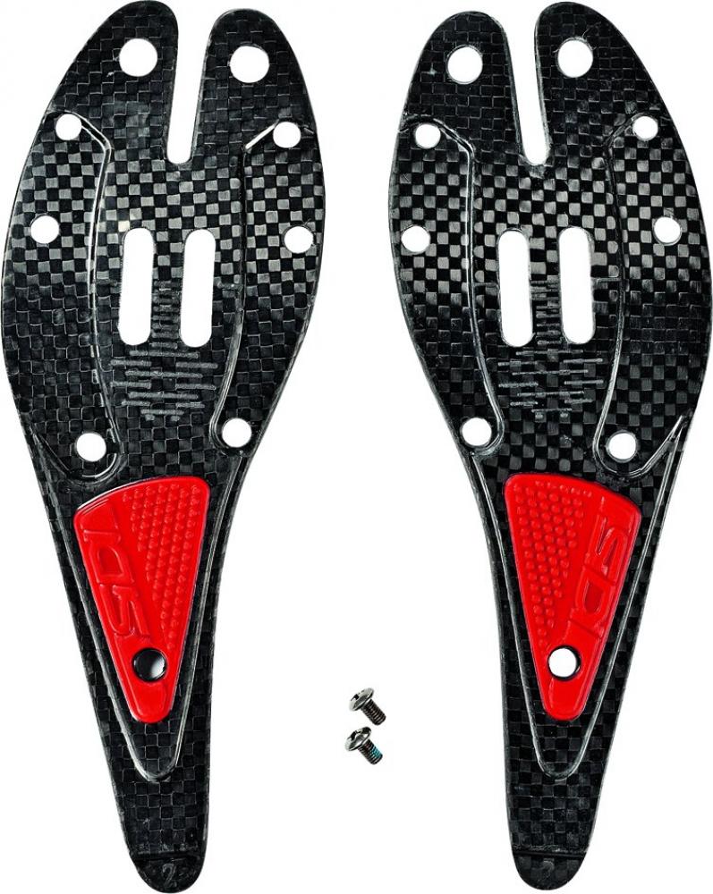 Sidi Sohle SRS Carbon 43-44.5 Schwarz/rot - leichter Ersatz für MTB-Schuhe