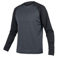 Endura SingleTrack Fleece Langarmtrikot, Schwarz, XL - atmungsaktives MTB-Fleece aus recyceltem Material mit Netzeinsatz & Rücken-Reißverschlusstasche