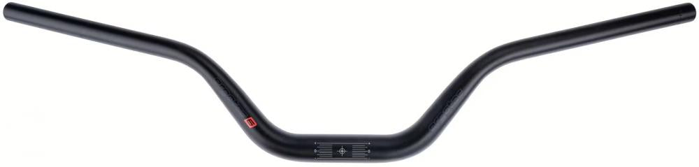 Schwarzer Humpert Ergotec Riser Bar 100 MTB-Lenker 31,8 mm Aluminium Safety Level 6