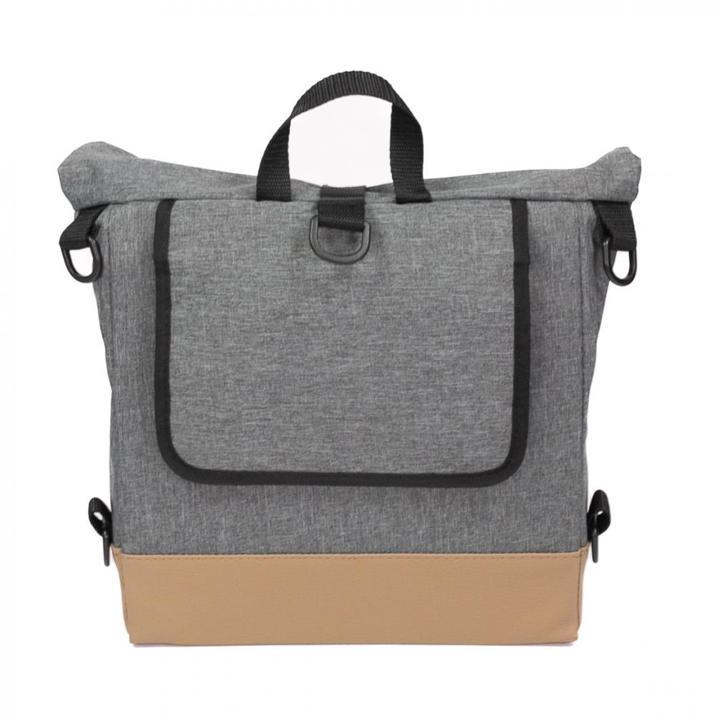 Haberland Lenker-Bike-Rucksack Keep Rollin' grau - flexible Rucksack-Lenkertasche mit KLICKfix