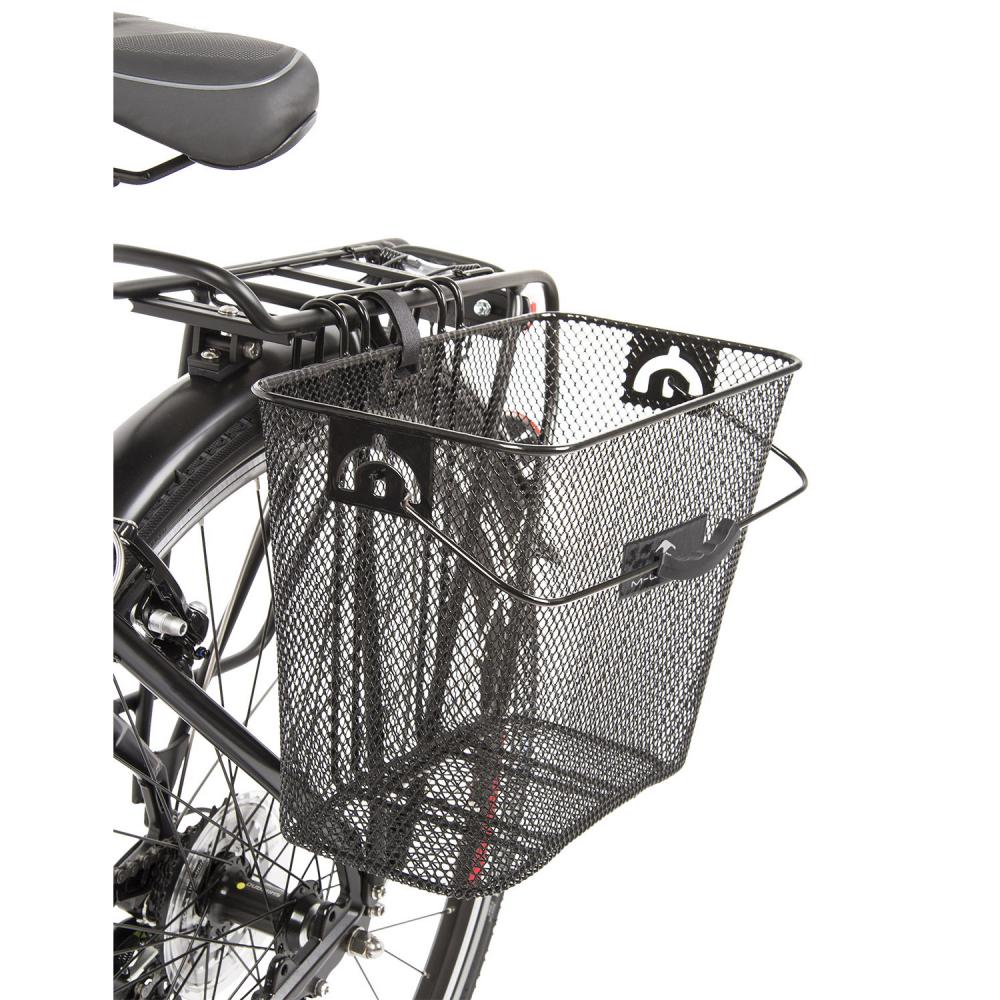 M-Wave BA-R Hang Carrier Gepäckträgerkorb mit Tragegriff schwarz
