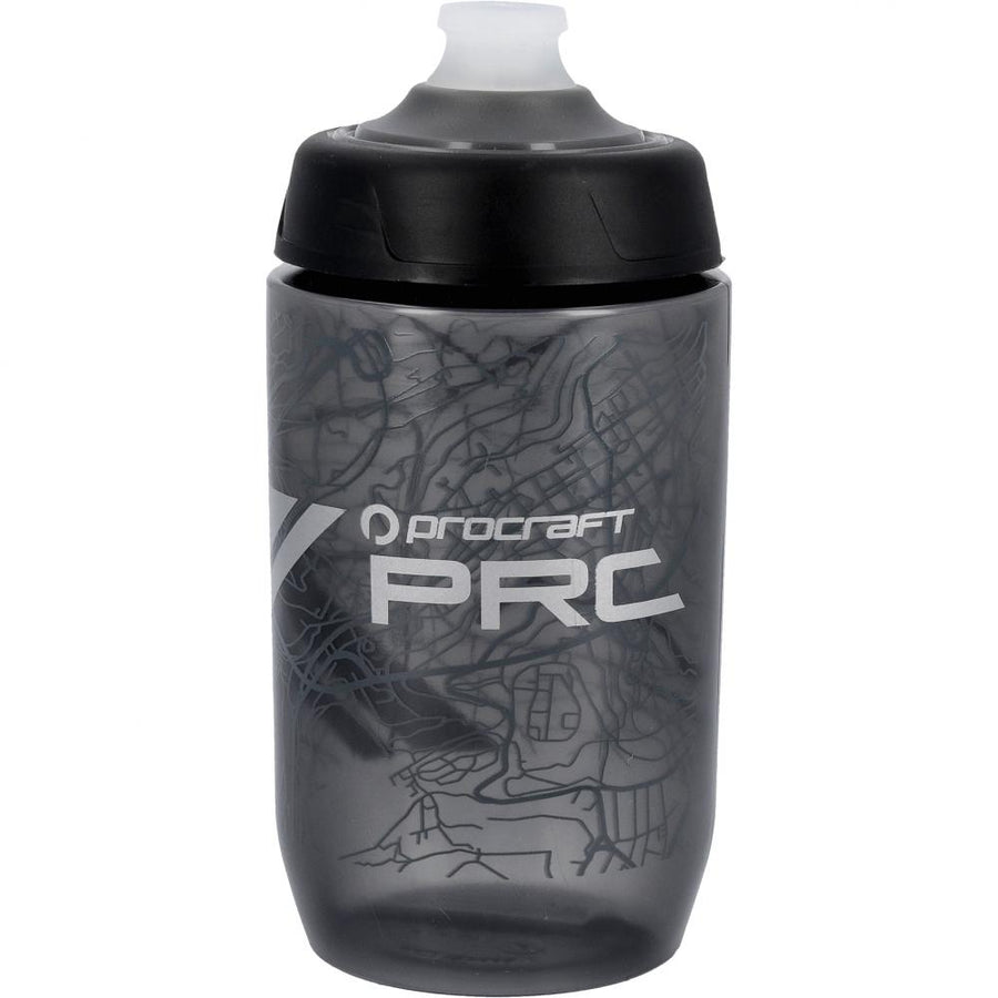 Procraft Trinkflasche Origin 500 ml smoke/silber - leichte, BPA-freie Fahrradlasche