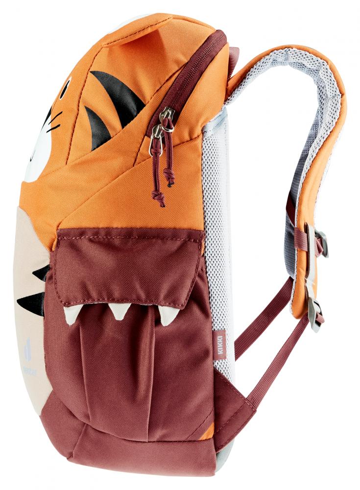Deuter Kikki Kinderrucksack 8L - Mandarine-Redwood Robust & Reflektierend