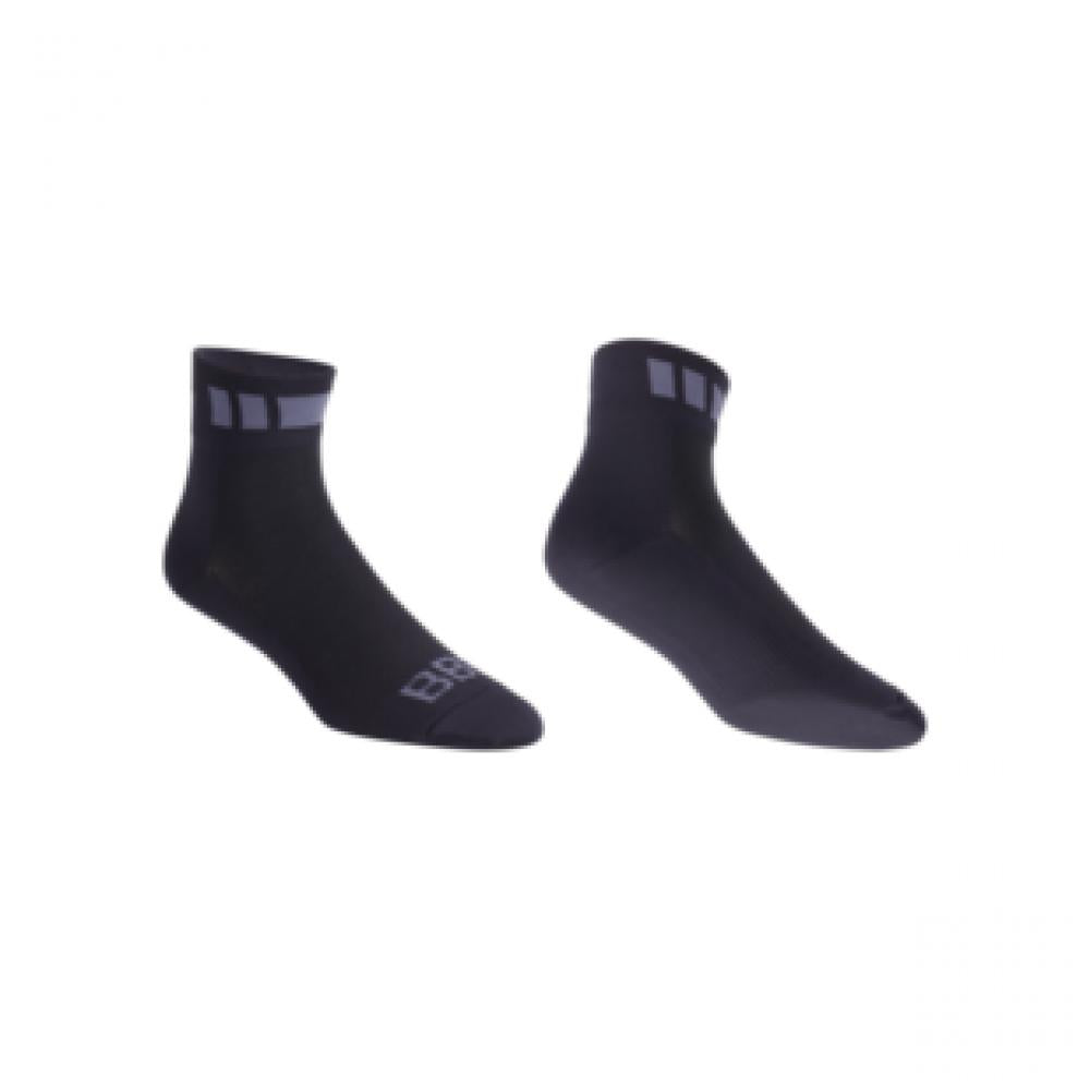 BBB Cycling BBB Socken TechnoFeet 44-47 schwarz/grau 44 schwarz - atmungsaktive Radsocken