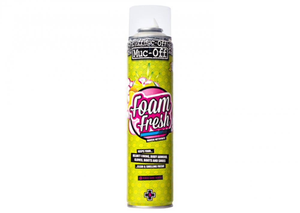 Muc-Off Helmet Foam Fresh 400 ml Schaumreiniger - Sanfte Reinigung für Helmpolster & Protektoren