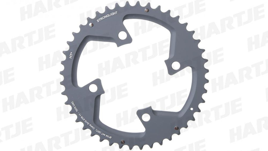 Stronglight Kettenblatt HT3 schwarz 44 Zähne 104mm BCD für Shimano XTR 2x10 Gang.