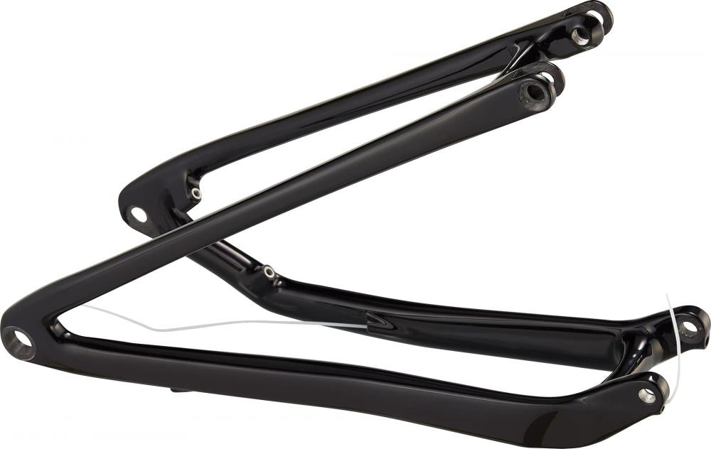 CARBON CHS MY21 SJ Hinterbau-Baugruppe 12x148mm 432mm S1-S4 - Gloss Black/White - Carbonrahmen