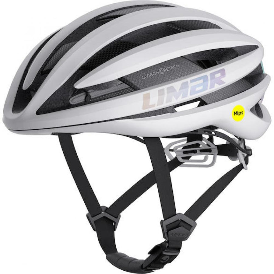 Limar Air Pro + Mips Iridescent L Weiß - aerodynamischer High-End-Rennradhelm