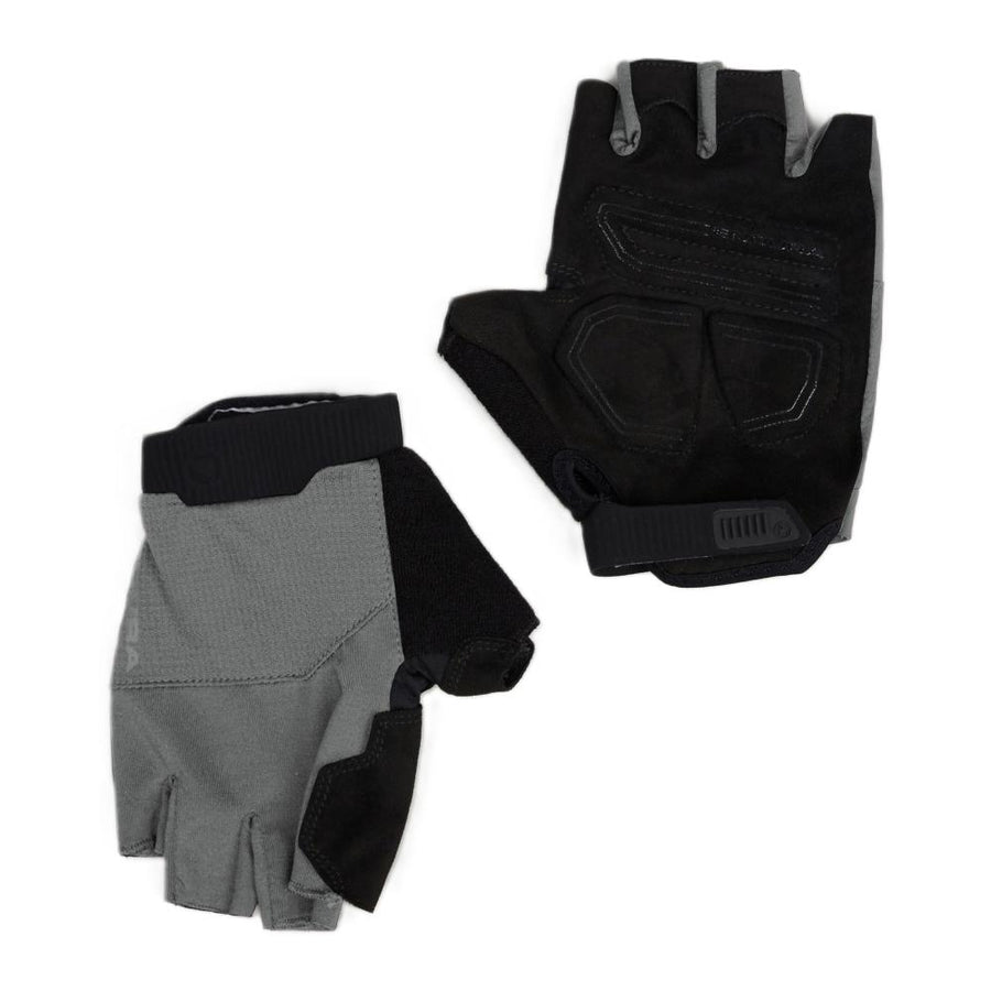 Endura Loop Mitt Radhandschuh M, Grau - Kurzfingerhandschuh mit Gelpolster, atmungsaktiv, Klettverschluss, Silikonprint