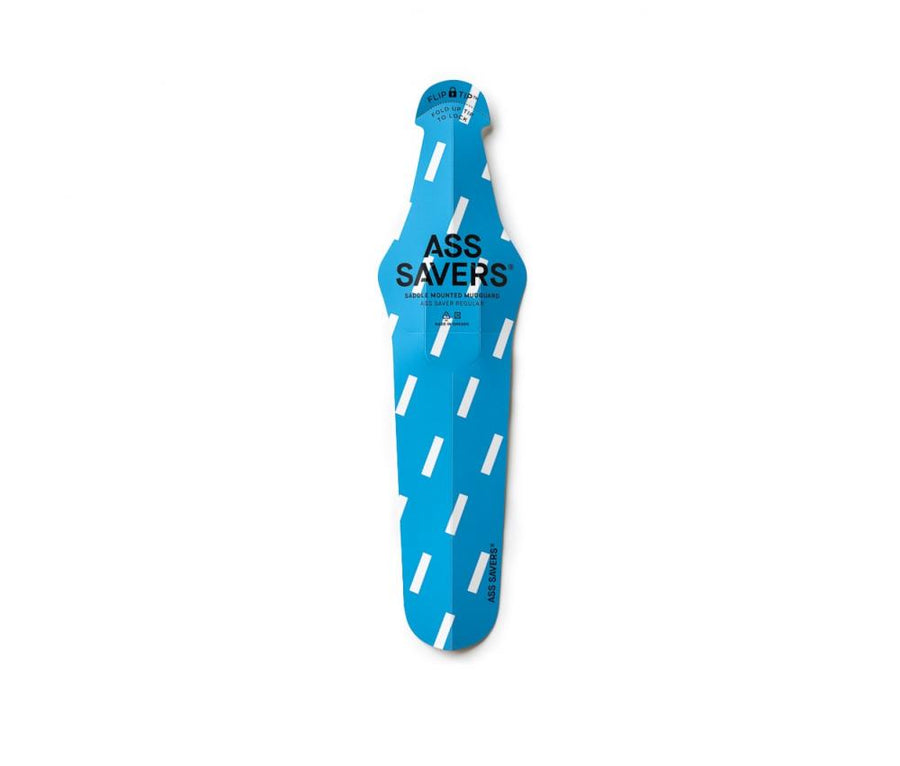 Ass Savers ASR-1 Regular Spritzschutz Hinterrad bold rain blue  Effektiver Schutz vor Nässe, leicht & flexibel, einfache Montage ohne Werkzeug, ideal für Rennrad & Gravel