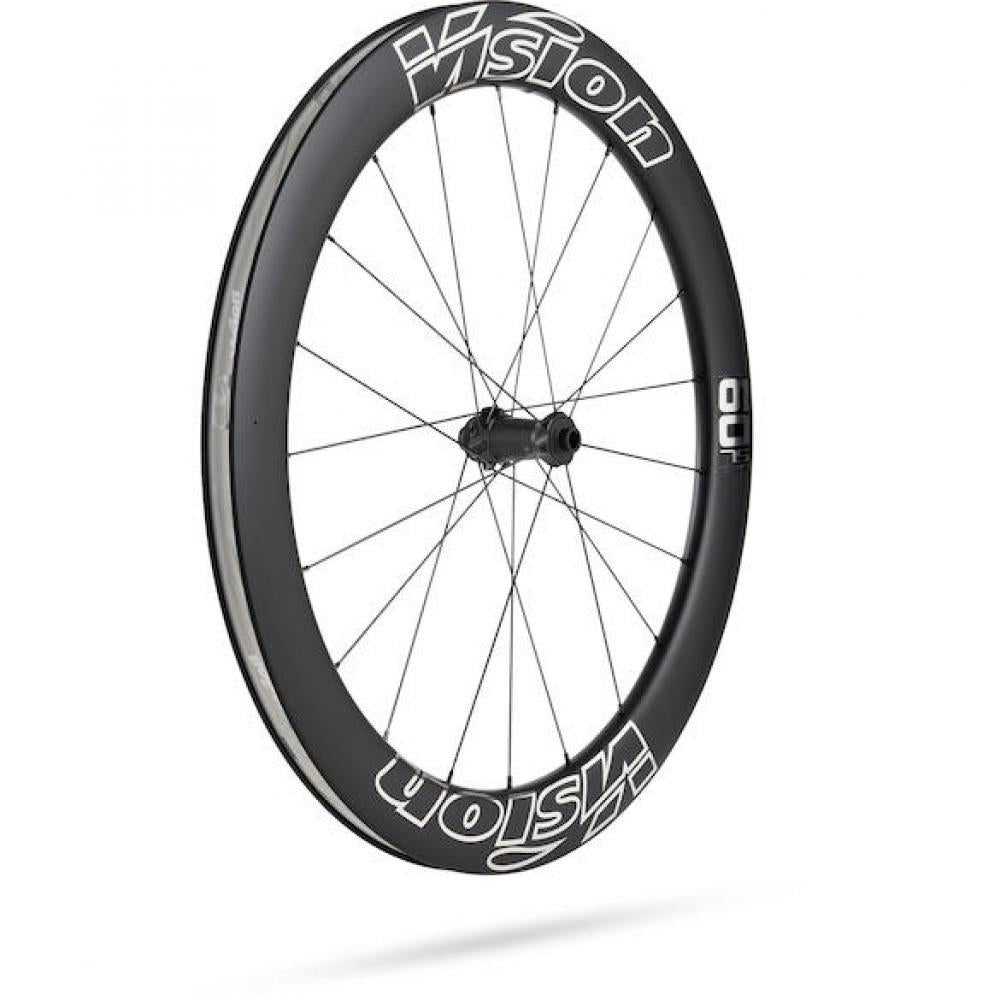 Vision Laufradsatz Metron 60 SL Disc 622x21x60 mm Schwarz/silber - aerodynamische Carbon-Performance