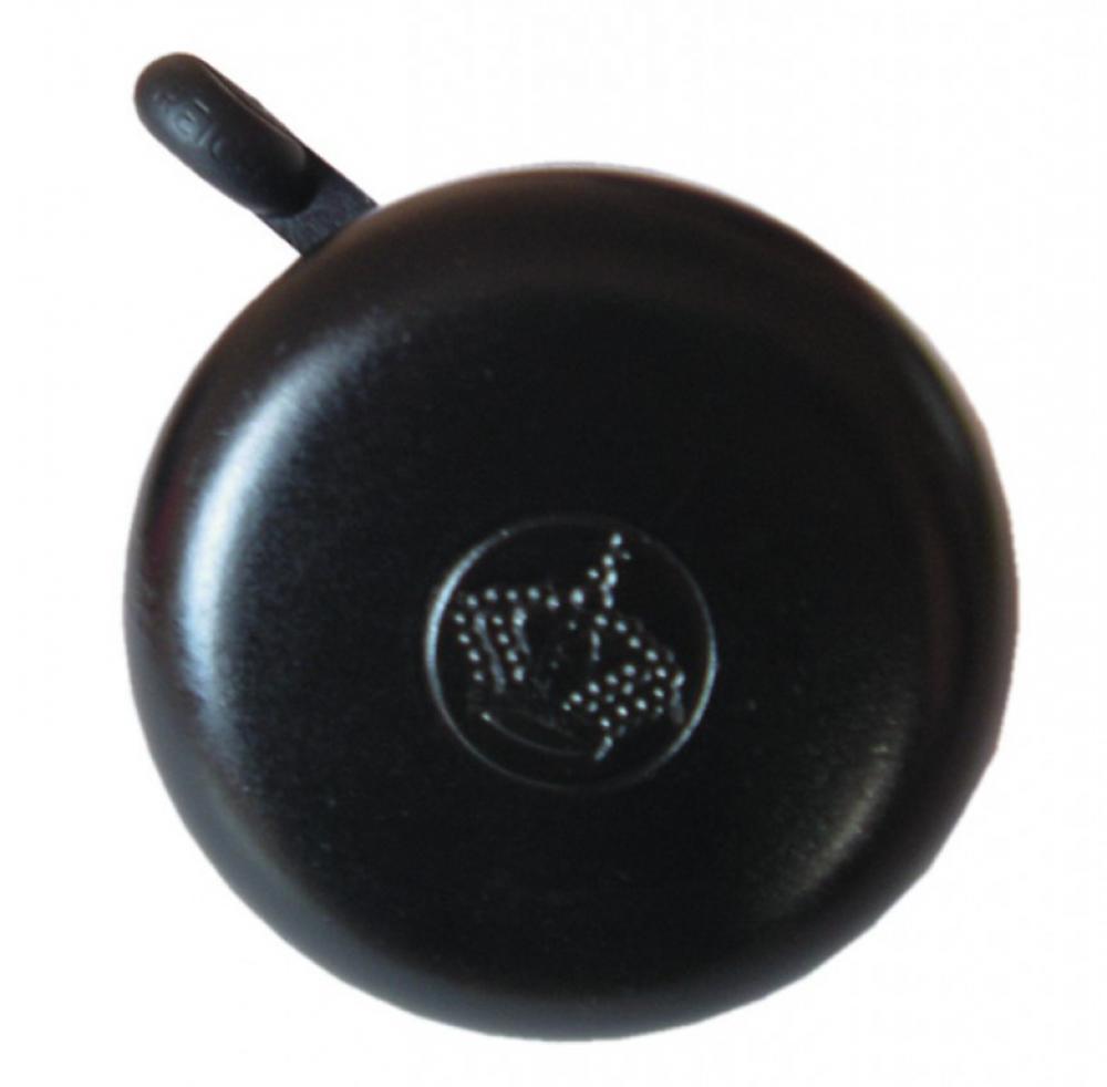 Fahrradklingel Mit Krone Motiv Schwarz Ø55mm Auf Sb-karte