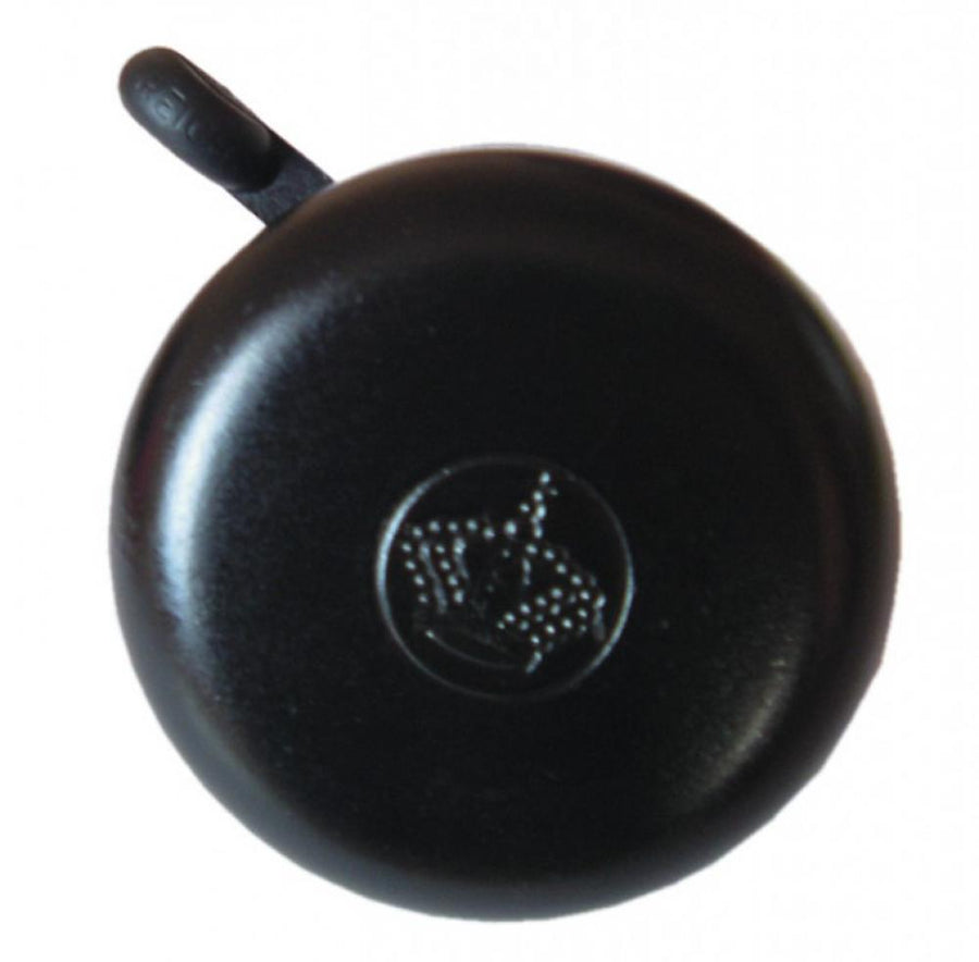 Reich Fahrradklingel mit Krone Motiv schwarz Ø55mm auf SB-Karte