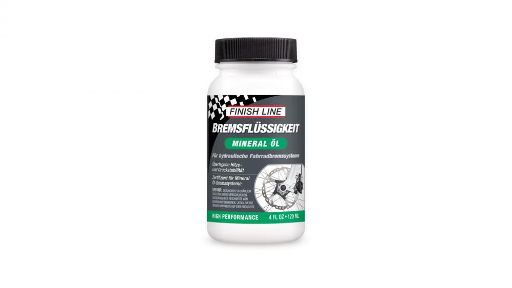 Finish Line Bremsflüssigkeit Mineral Oil 120ml - Mineralöl für Scheibenbremsen, hohe Hitzebeständigkeit, optimale Bremsleistung