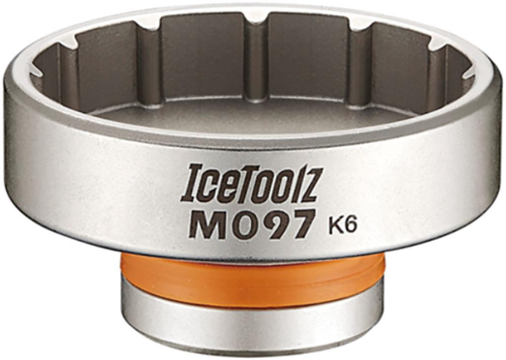 IceToolz Innenlagerwerkzeug 12 Zähne für Sram DUB, RaceFace Cinch, Rotor BSA30  Silber, Stahl, 1/2" Antrieb, 135g