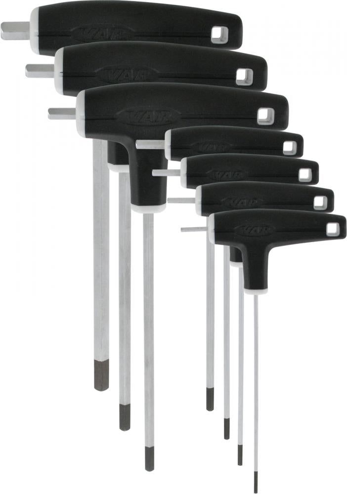 VAR Innensechskantschlüssel CL-18000 2-8 mm - Profi-T-Schlüssel-Set für präzises Arbeiten