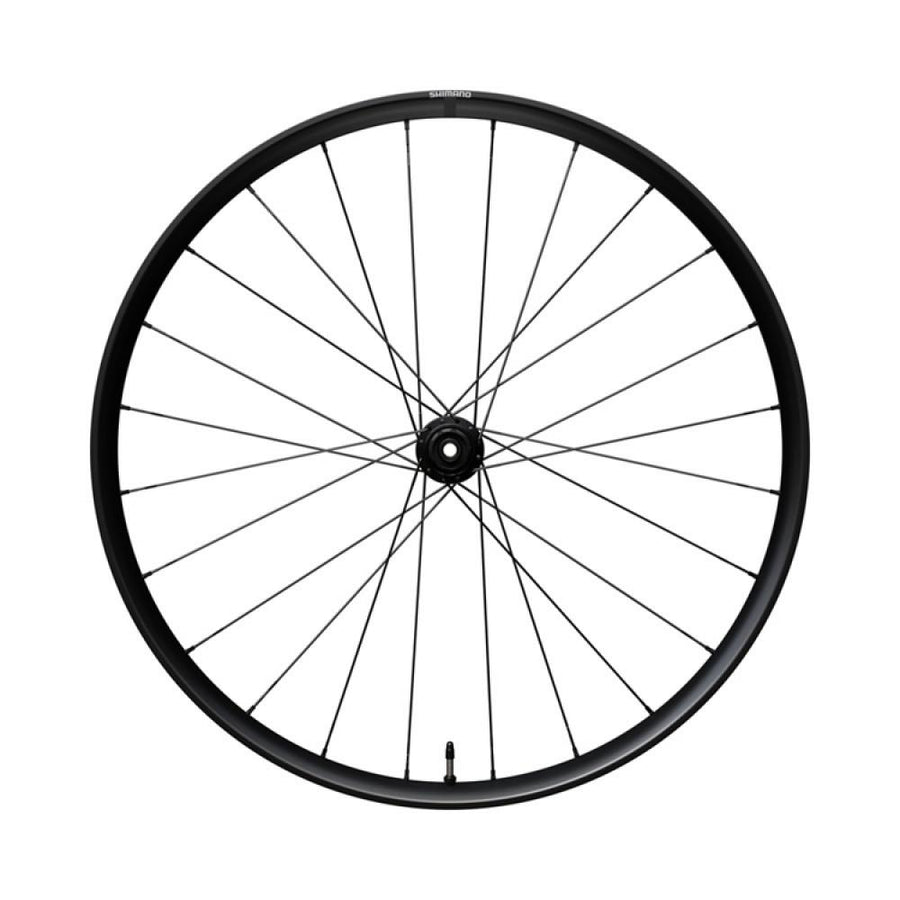 SHIMANO Vorderrad WH-RX180 700C Microspline 28 Zoll - robustes Laufrad für Gravel & Trekking