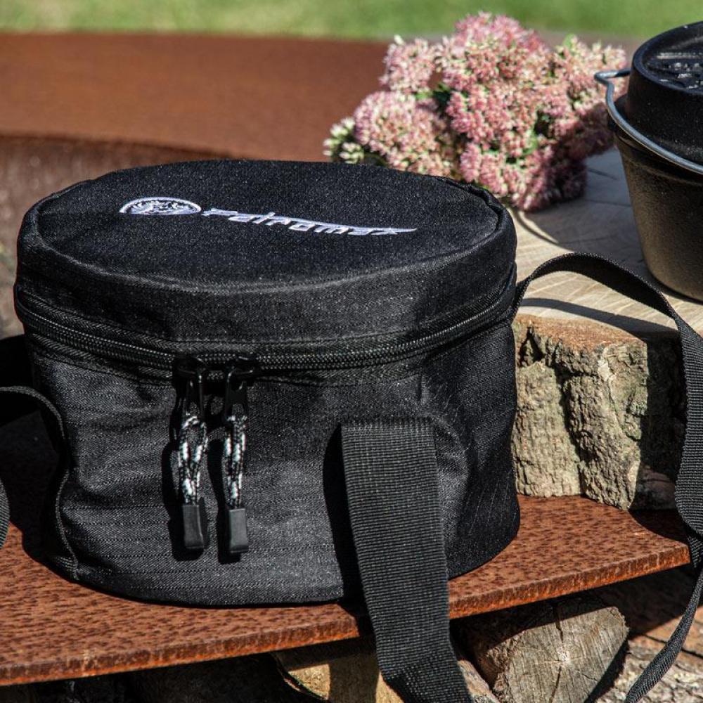 Petromax Transporttasche für Feuertopf ft6, ft9 & Atago Gasgrill  robuste, reißfeste Tasche aus Ripstop-Nylon mit verstärktem Boden und zusätzlichem Stauraum für Zubehör