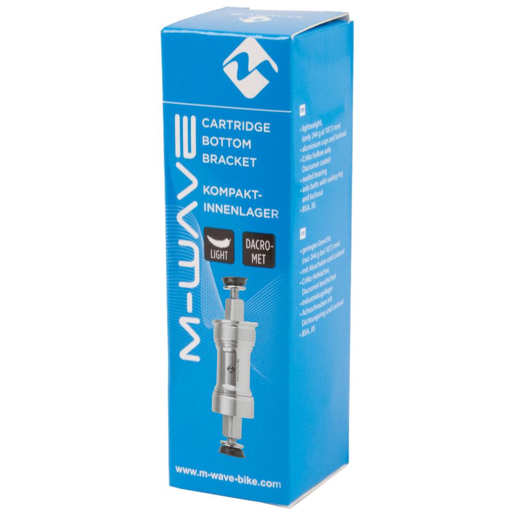 M-WAVE Carousel BB BSA SQ Kompakt-Innenlager Gewinde BSA, Gehäusebreite 68 mm, JIS-Vierkant