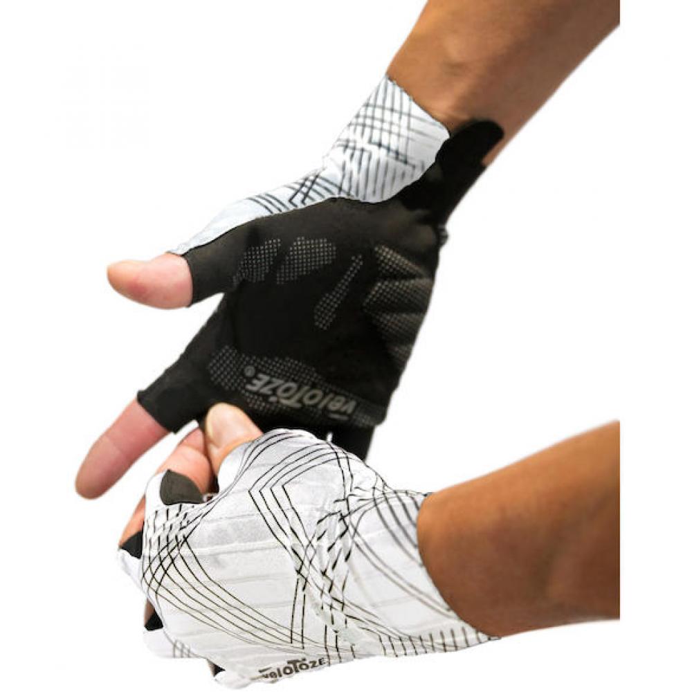 VeloToze Handschuhe Aero weiß S Weiß - aerodynamische Rennrad-Handschuhe