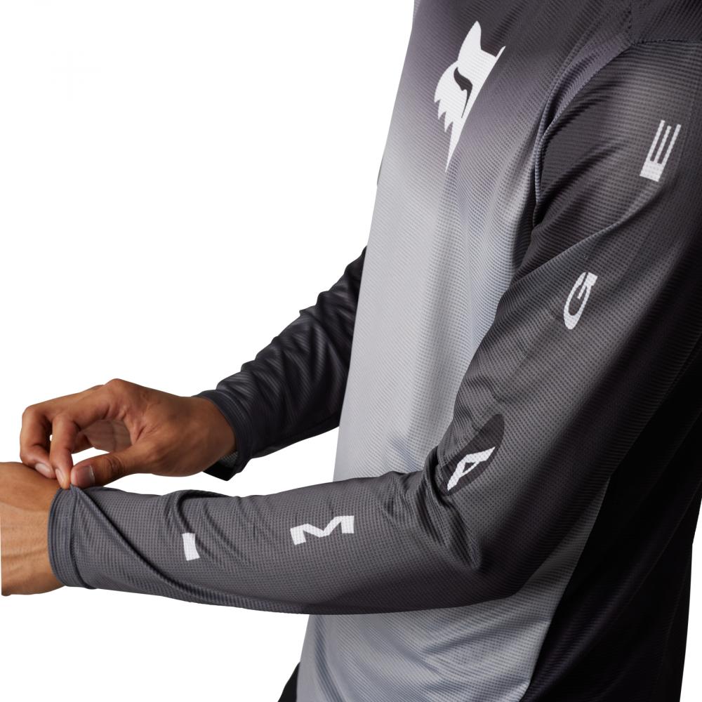 Fox langärmliges Jersey Flexair Novah Steel Gray Größe XL