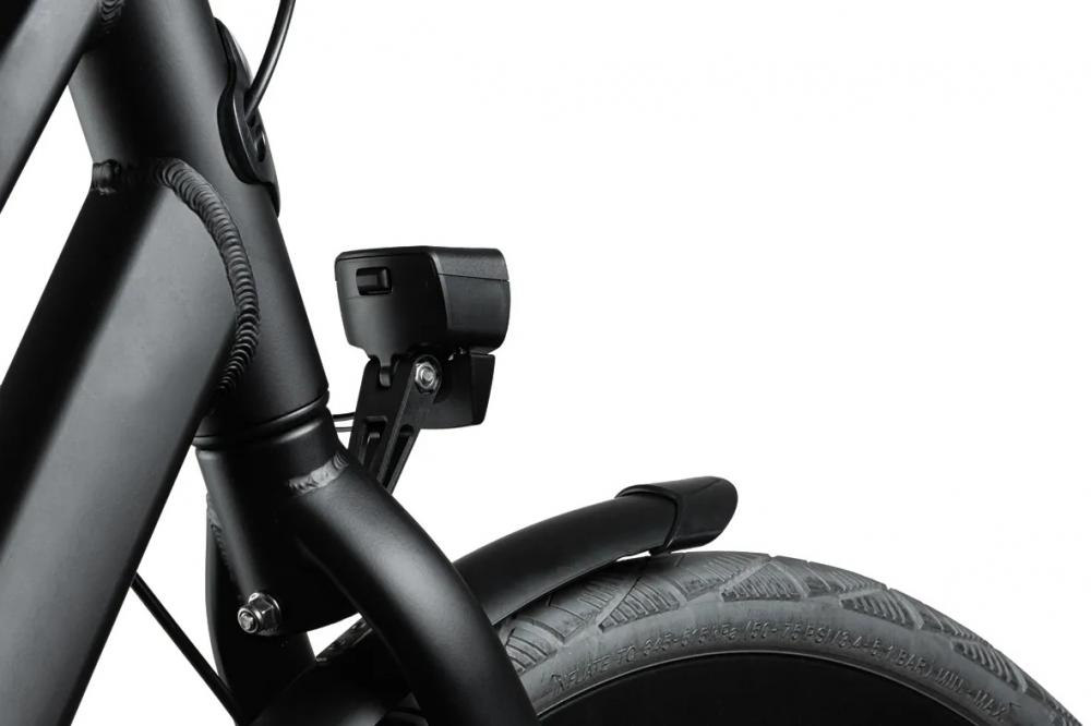 AXA Nxt 30 Dynamo Steady LED Frontlicht - 30 Lux Fahrradlampe mit Standlichtfunktion