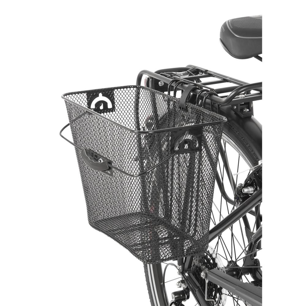 M-Wave BA-R Hang Carrier Gepäckträgerkorb mit Tragegriff schwarz