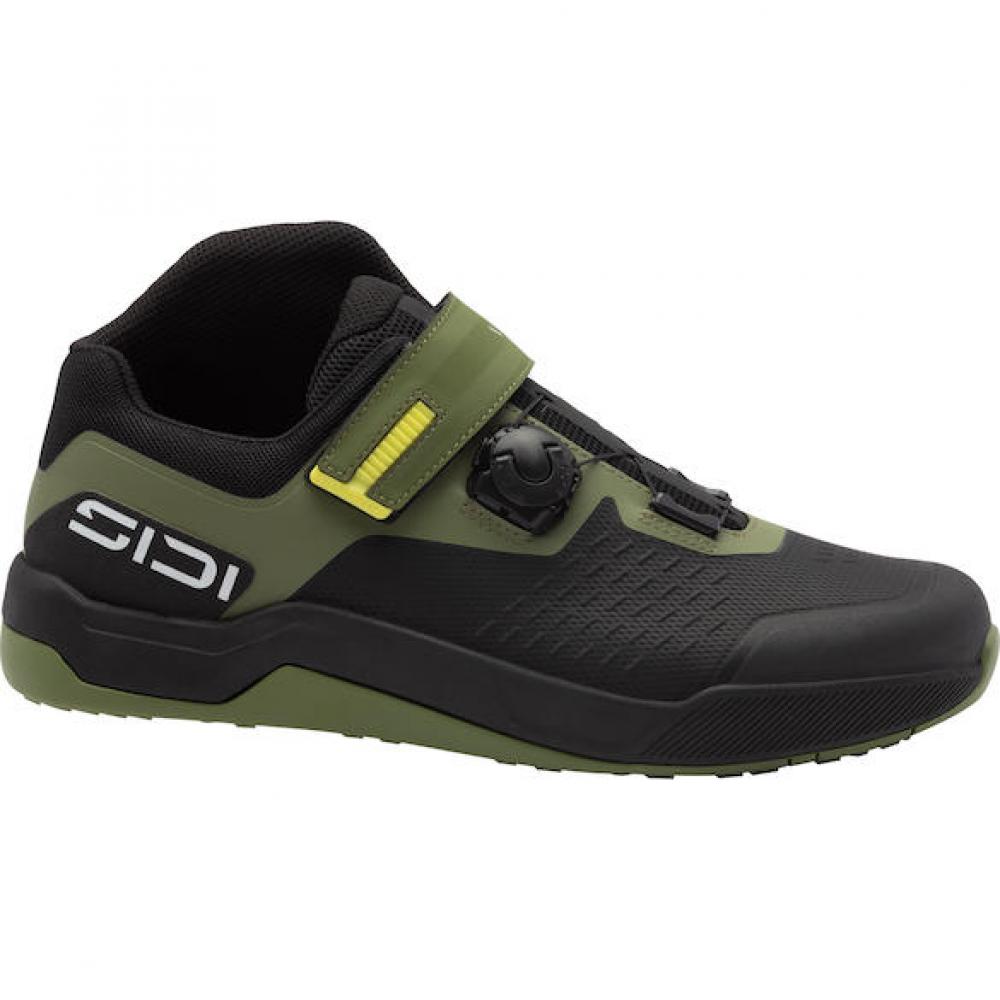 Sidi MTB DESCENTIO black/green 39 Schwarz/Grün - sicherer MTB- und Enduro-Schuh mit Top-Grip