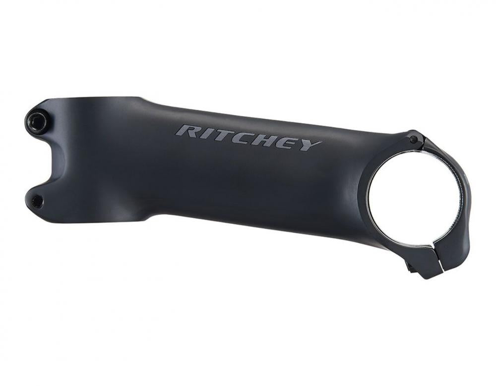 Ritchey WCS Chicane B2 Vorbau 31,8 mm, 130 mm Länge, -10° Winkel, aerodynamisches Design, 2014 Aluminium, inklusive Ahead-Kappe, Farbe Blatte Black