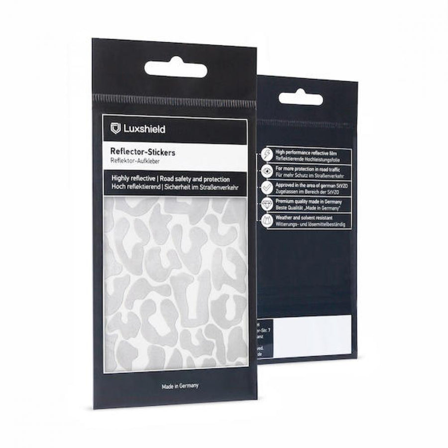 Luxshield Reflektor-Sticker Leopard One Size Silber - mehr Sichtbarkeit im Stradenverkehr